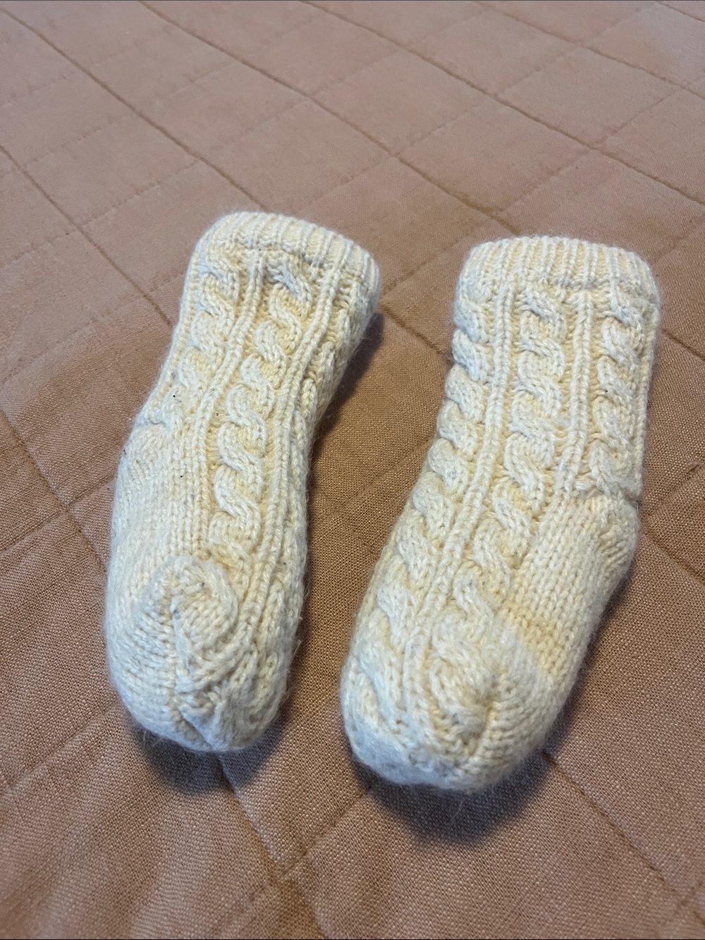 Baby knit booties